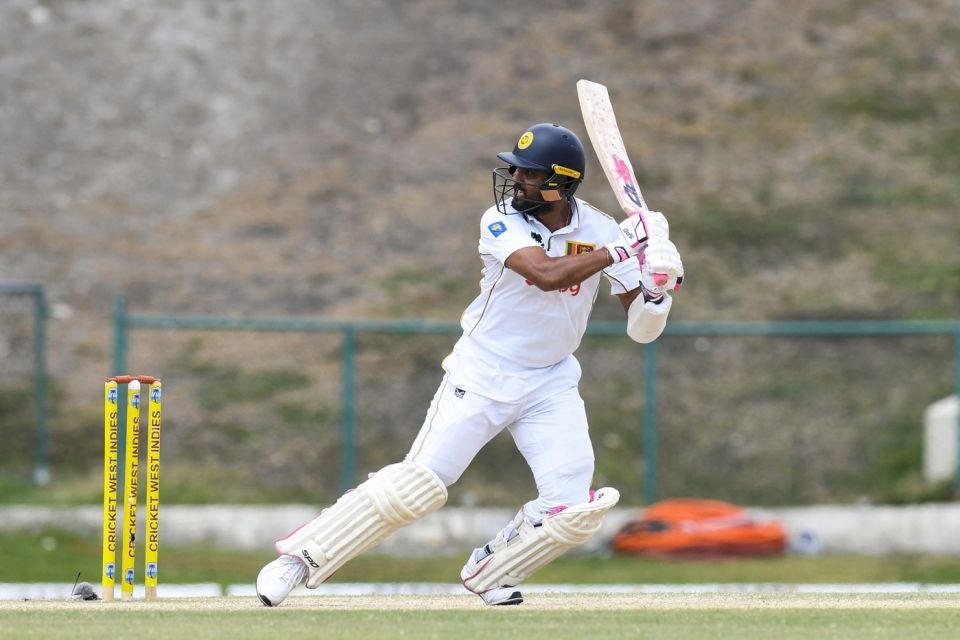 Dinesh Chandimal cuts one away, West Indies vs Sri Lanka, 2nd Test, North Sound, 5th day, July 7, 2026