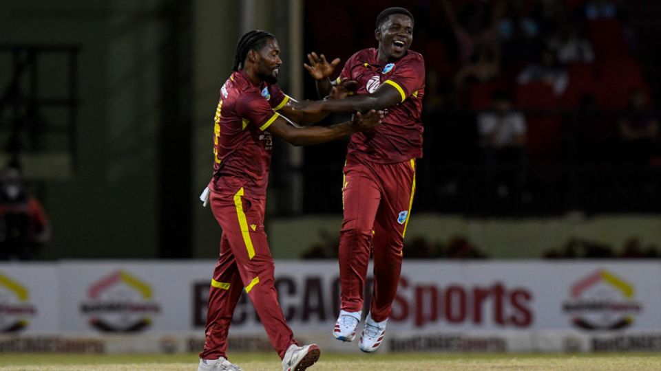 Vitel Lawes again made an impact with the ball, West Indies vs New Zealand, 3rd ODI, Providence, July 16, 2026