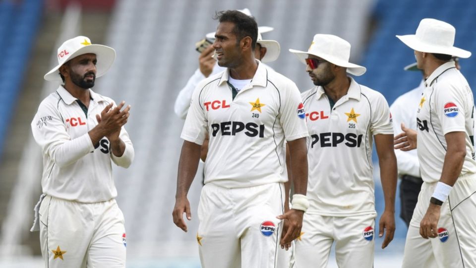 Mohammad Ali picked up four wickets for Pakistan, West Indies vs Pakistan, 1st Test, Tarouba, 2nd day, July 26, 2026