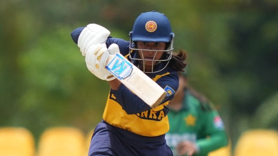 Harshitha Samarawickrama played a responsible innings, Sri Lanka vs Pakistan, 2nd T20I, Dambulla, August 2, 2026