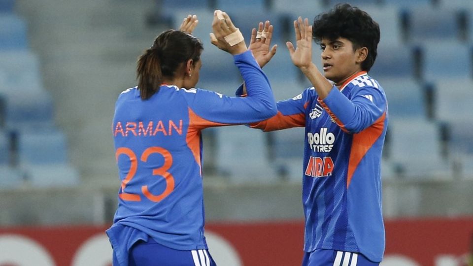 Shree Charani finished with figures of 4 for 20, India vs Sri Lanka, final, Women's T20 Asia Cup, Dubai, September 13, 2026