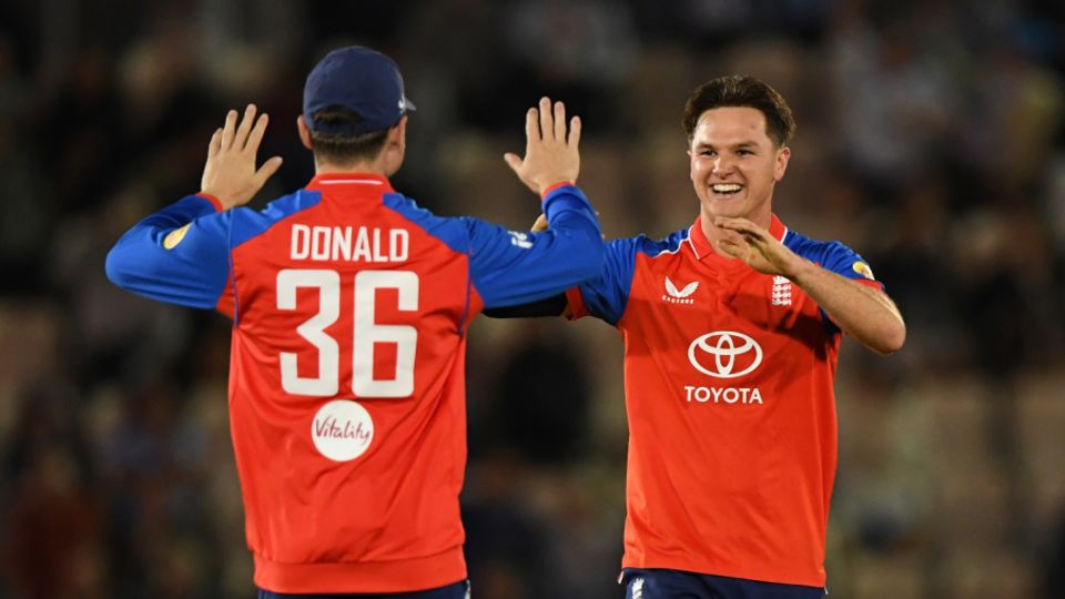 Sonny Baker claimed the outstanding figures of 3 for 12, England vs Sri Lanka, Southampton, September 15, 2026