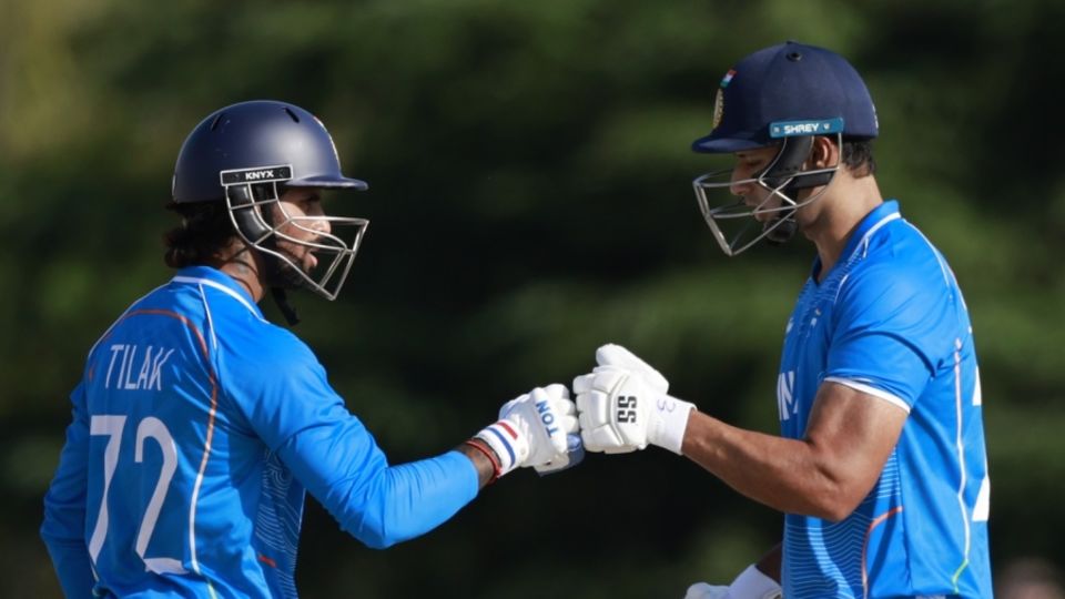 Tilak Varma and Shivam Dube upped the scoring rate at the death, India vs Pakistan, Asian Games men's competition final, Nisshin, October 3, 2026