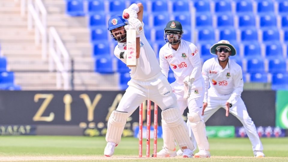 Abdul Malik scored his maiden Test fifty, Afghanistan vs Bangladesh, Only Test, Day 2, Abu Dhabi, October 10, 2026