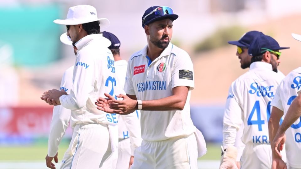 Mohammad Saleem finished with four wickets, Afghanistan vs Bangladesh, Only Test, Day 2, Abu Dhabi, October 10, 2026