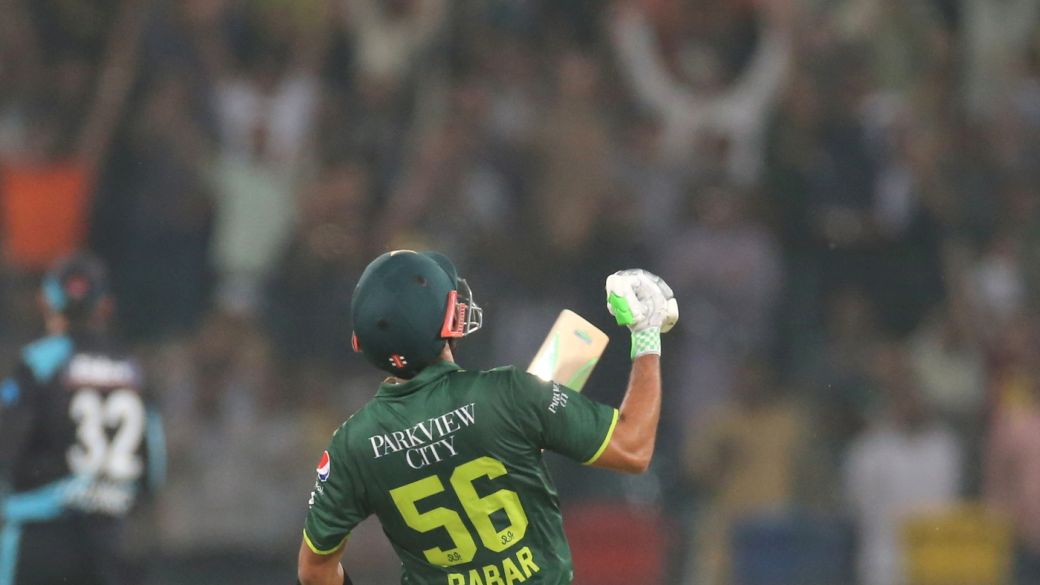 Babar Azam roars after getting to his ton