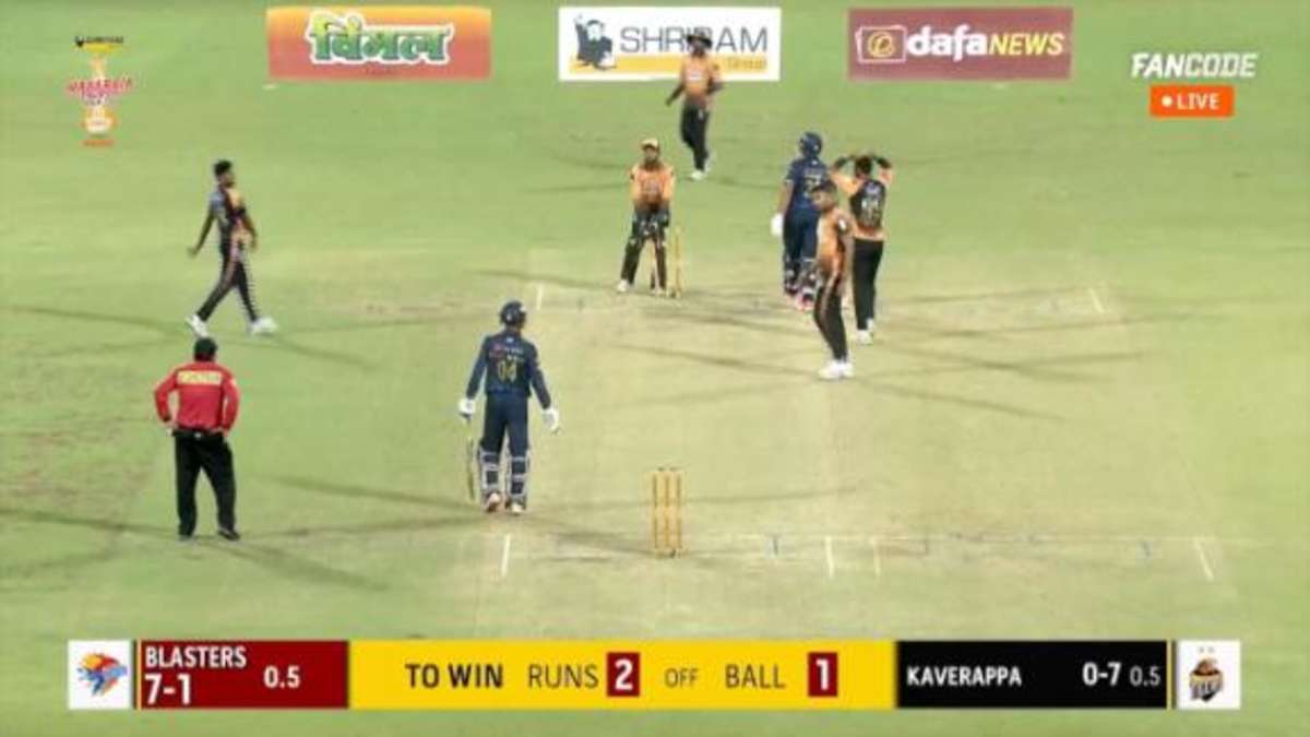 Drama in Maharaja T20: Three Super Overs in a game (Courtesy: FanCode) 