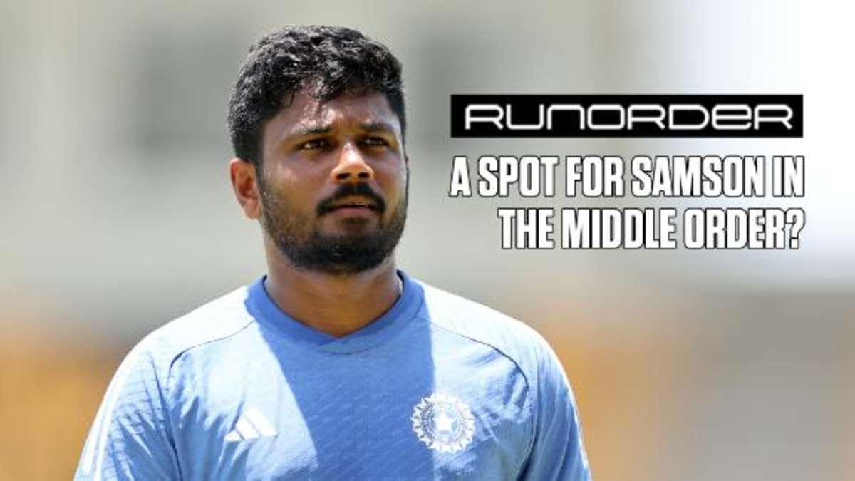 Does Samson get a place in India's starting XI?
