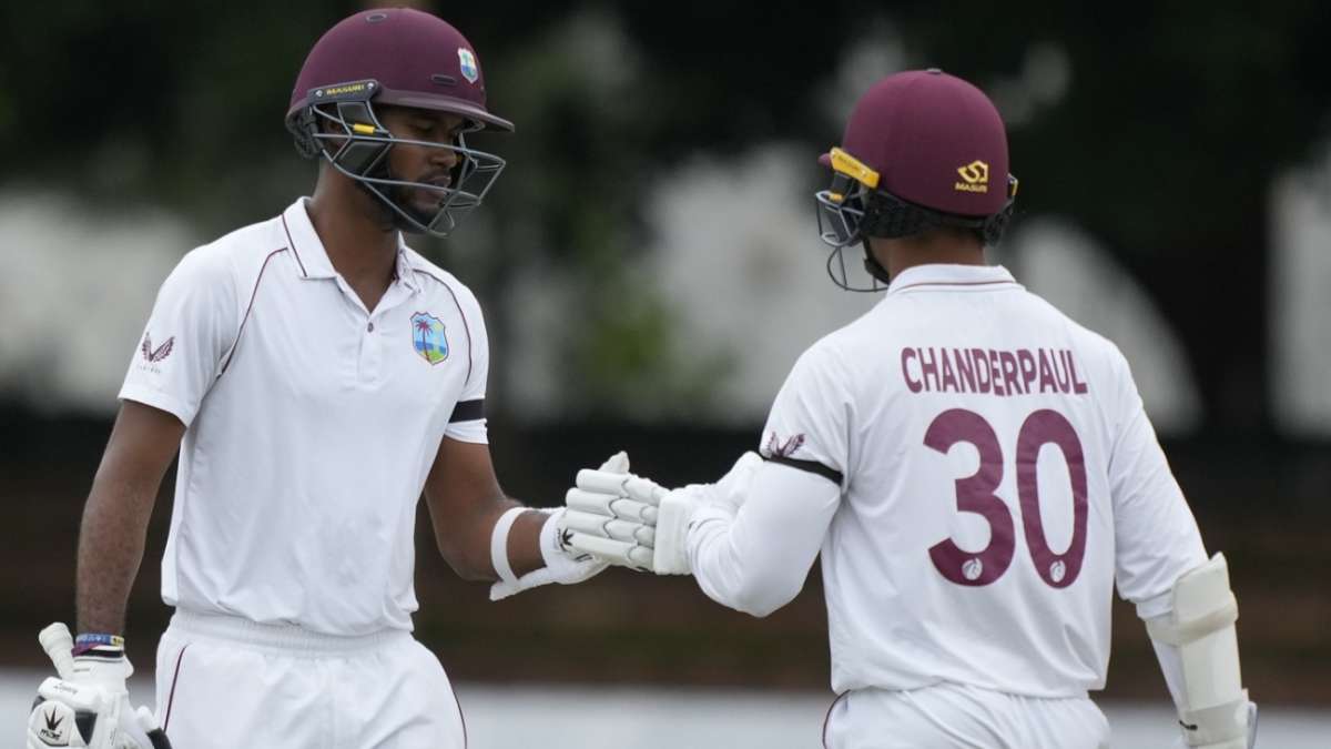 West Indies drop Brathwaite for India Tests; Chanderpaul, Athanaze recalled