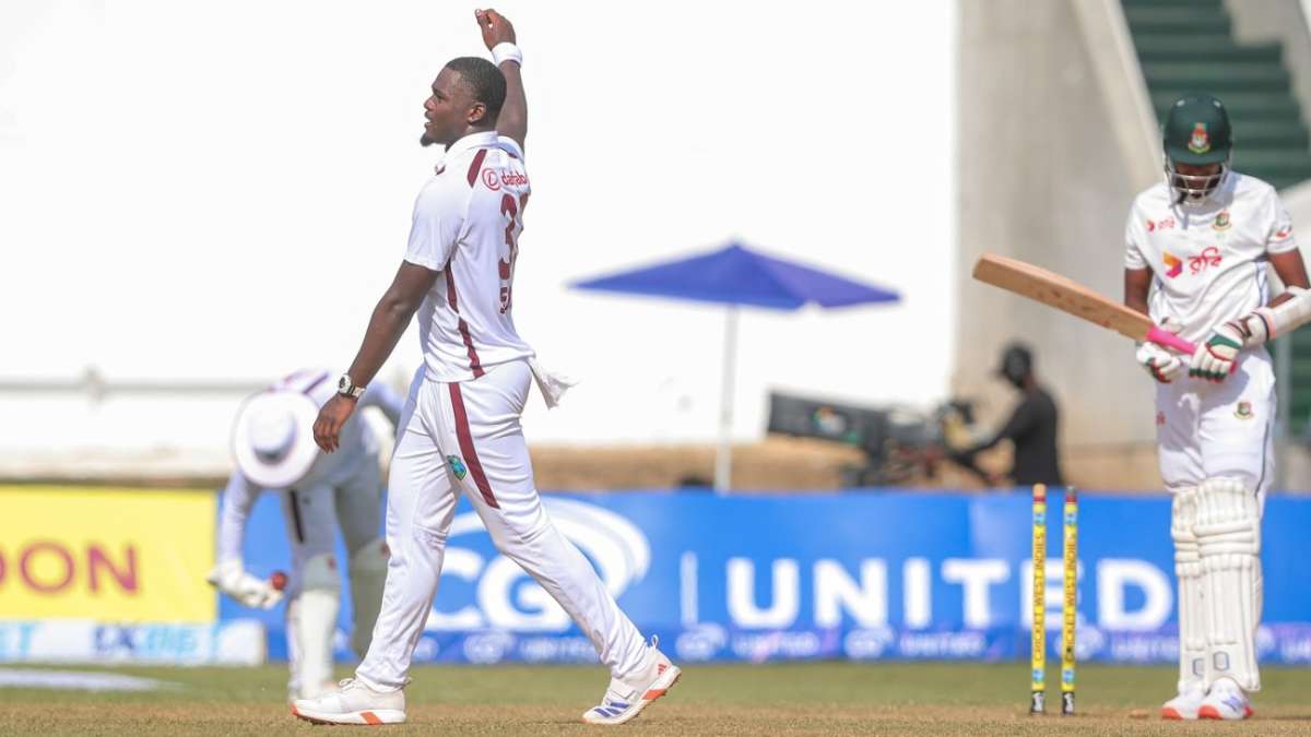 Seales' 4 for 5 gives WI control as Bangladesh fold for 164