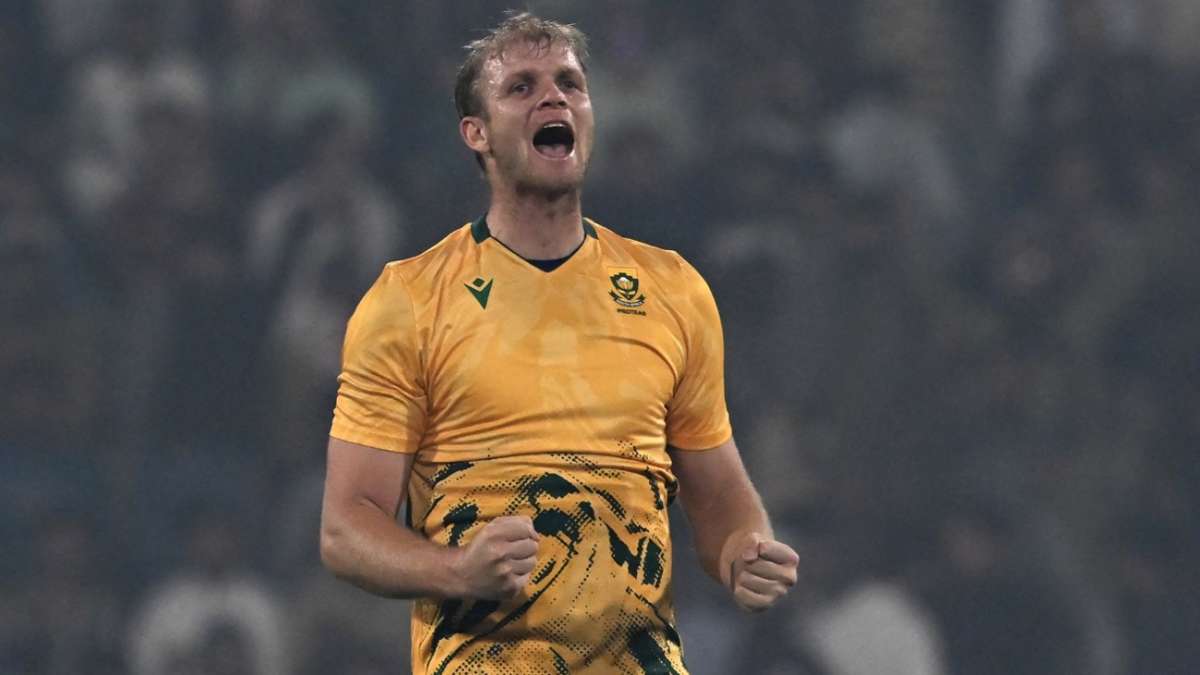 Bowls fast, hits hard, like dad: late bloomer Corbin Bosch is making up for lost time