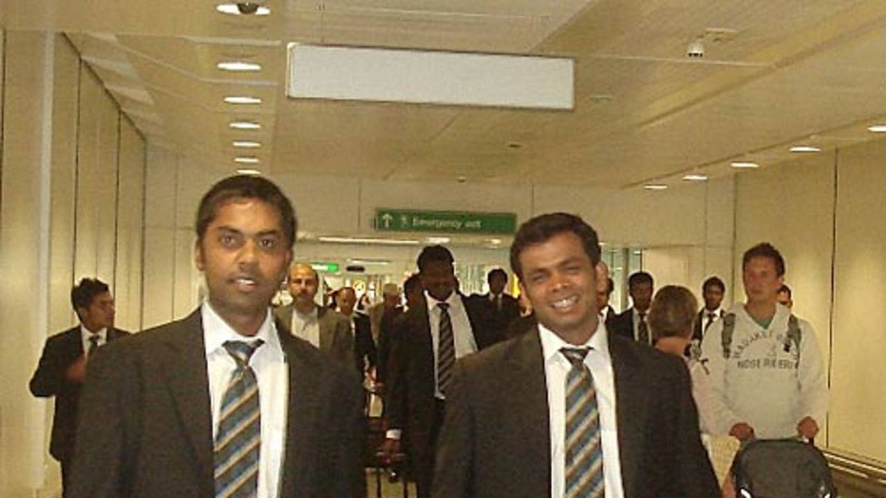 Syed Rasel and Abdur Razzak arrive in London