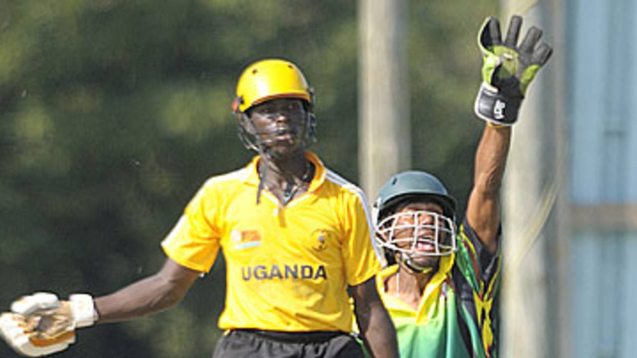 Andrew Ochan scored 57 in Uganda's win, Uganda v Vanuatu, ICC U-19 World Cup Qualifier, Toronto, Canada