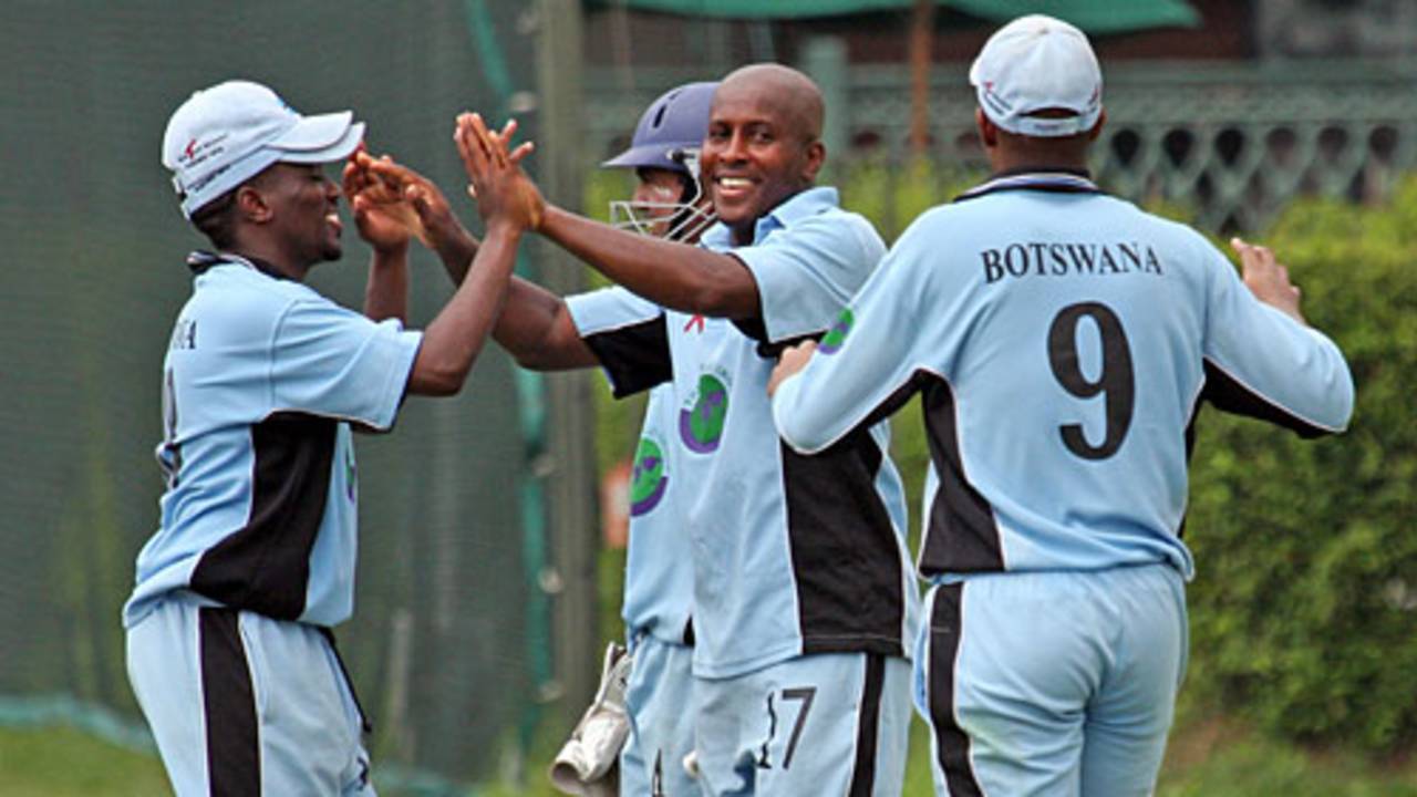 James Moses picked up 2 for 32, Botswana v Guernsey, ICC World Cricket League Division 6, Singapore, September 4, 2009