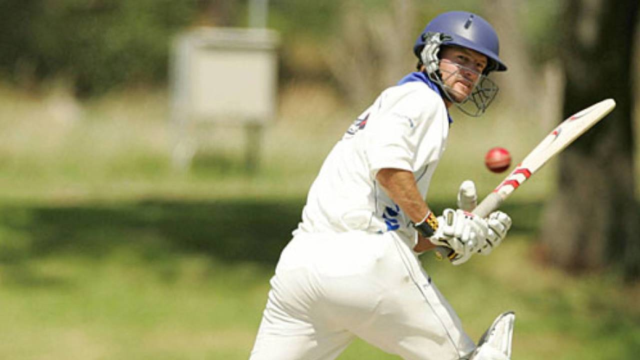 Andrew Puttick plays to leg, Cape Cobras v Highveld Lions, SuperSport Series, Paarl, 1st day, November 8, 2007