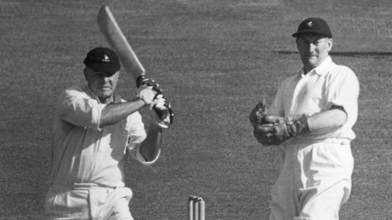 Dudley Nourse bats, April 1951