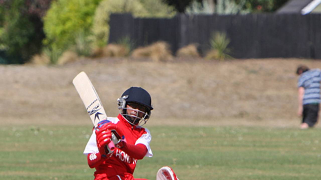 Hong Kong Under-19's Shakeel Haq batted brilliantly for 55 against Canterbury Under-19 in an ICC Under-19 Cricket World Cup 2010 warm-up match at Burwood Park, Christchurch