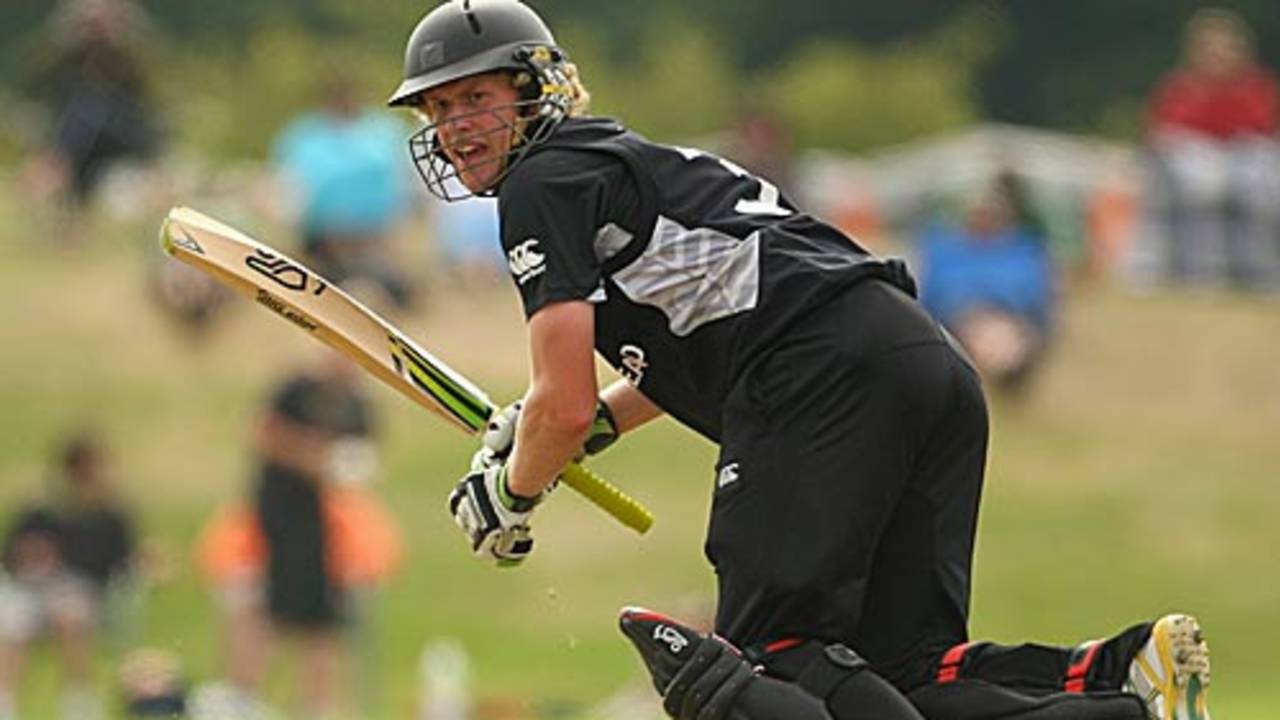 Harry Boam top scored with 85 to take New Zealand to a seven-wicket win, New Zealand Under-19s v Sri Lanka Under-19s, 23rd Match, Group C, ICC Under-19 World Cup, Christchurch, January 20, 2010