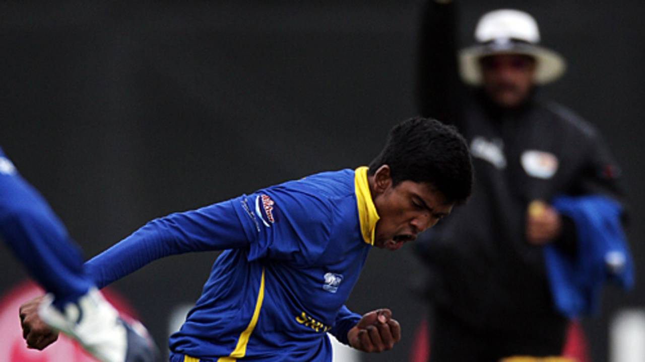 Charith Jayampathi wrecked South Africa, South Africa Under-19s v Sri Lanka Under-19s, 2nd Quarter-Final, ICC Under-19 World Cup, Lincoln, January 24, 2010