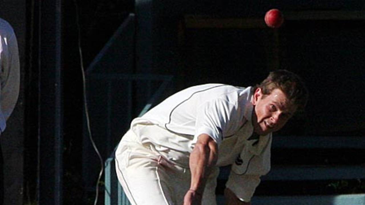 Fast bowler Dewald Nel finished with three wickets by the end of the third day