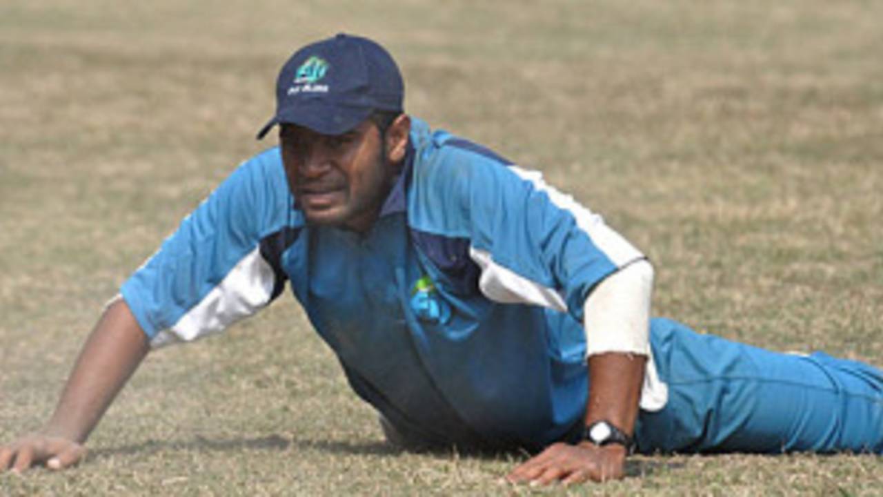 Fiji captain Josefa Rika looks on in despair, Fiji v United States of America, ICC World Cricket League Division Five, Lalitpur, February 20, 2010