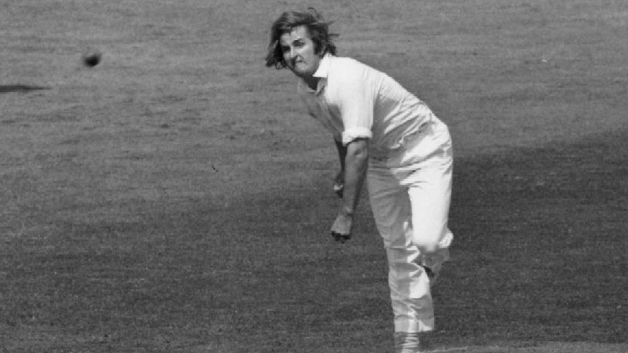 Gary Gilmour releases the ball, Australia v West Indies, World Cup final, Lord's, June 21, 1975