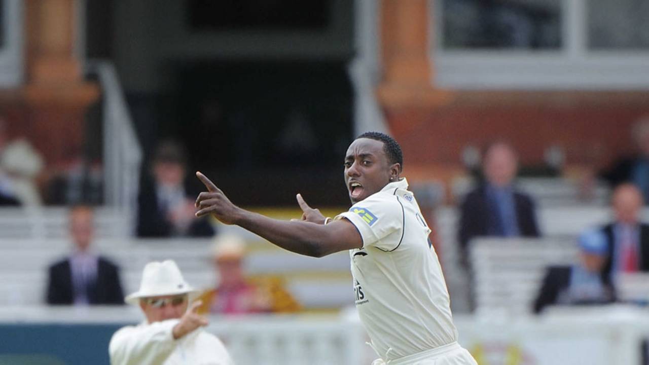 Pedro Collins struck early as Middlesex battled hard on the fourth day at Lord's
