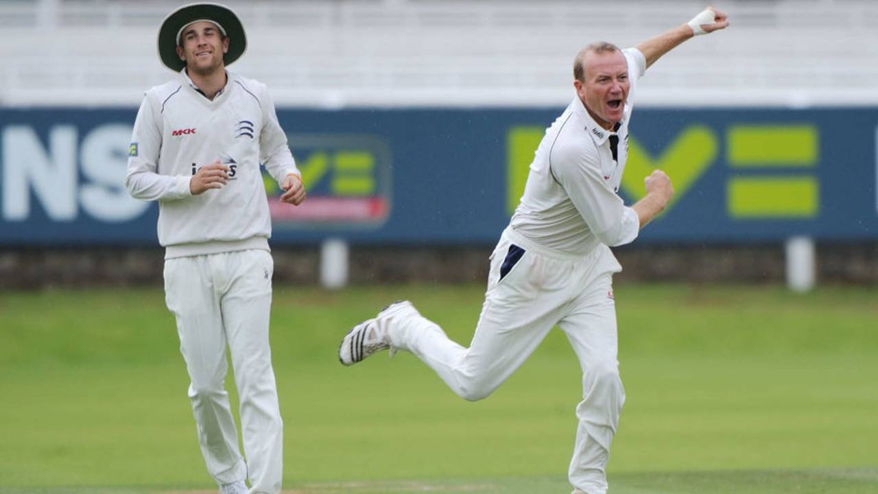 Shaun Udal bowled Matthew Boyce for 52 to halt Leicestershire's momentum on the final day at Lord's, Middlesex v Leicestershire, County Championship, 4th day, August 12, 2010