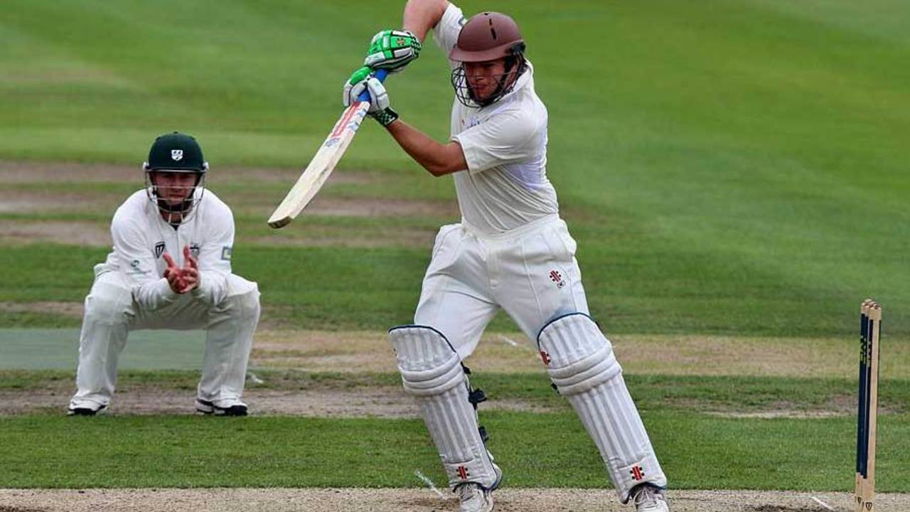 Tom Lancefield made a battling 74, Worcestershire v Surrey, County Championship, Division Two, New Road, August 17, 2010