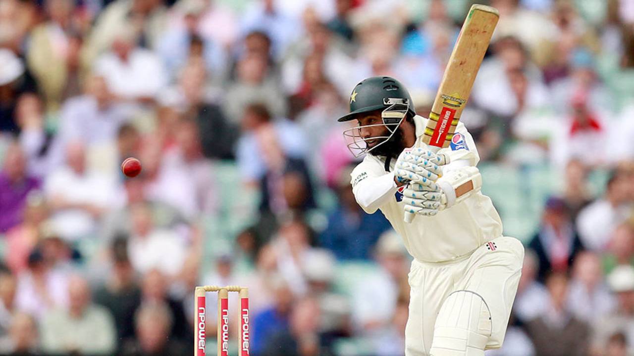 Mohammad Yousuf cuts on his way to a half-century, England v Pakistan, 3rd Test, The Oval, August 19, 2010