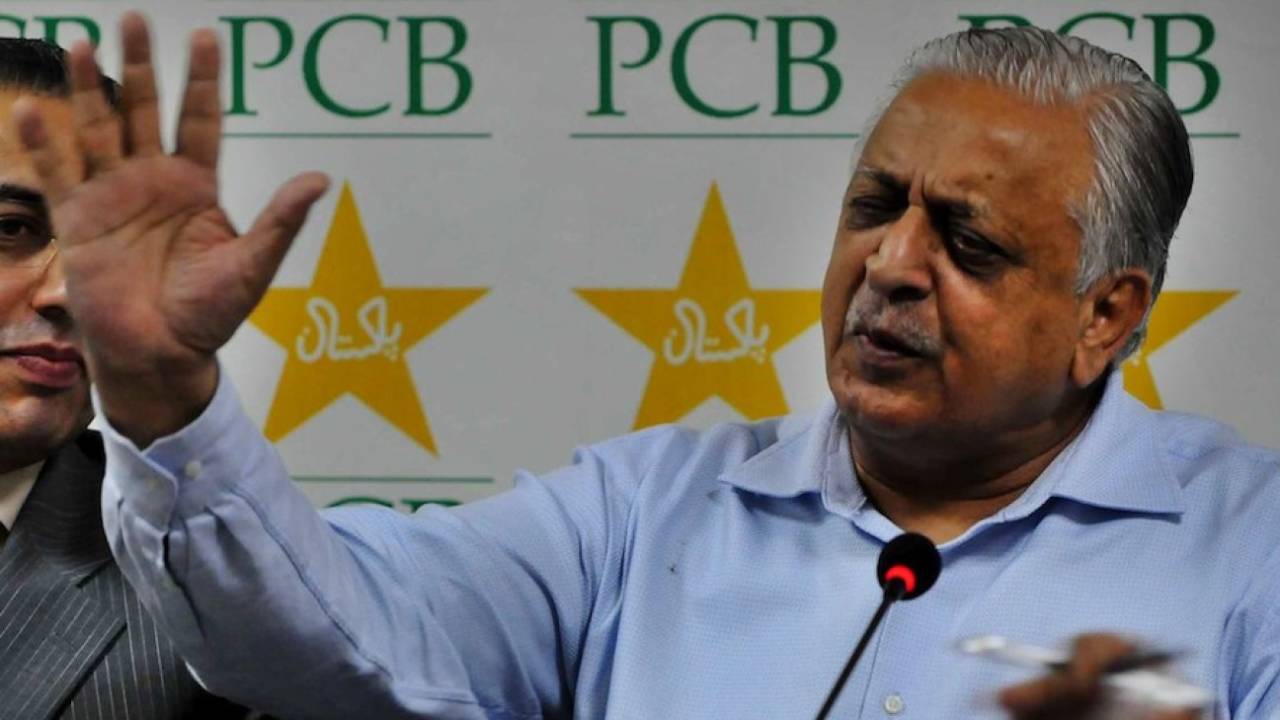Ijaz Butt, the PCB chairman, at a press conference in Lahore, September 9, 2010