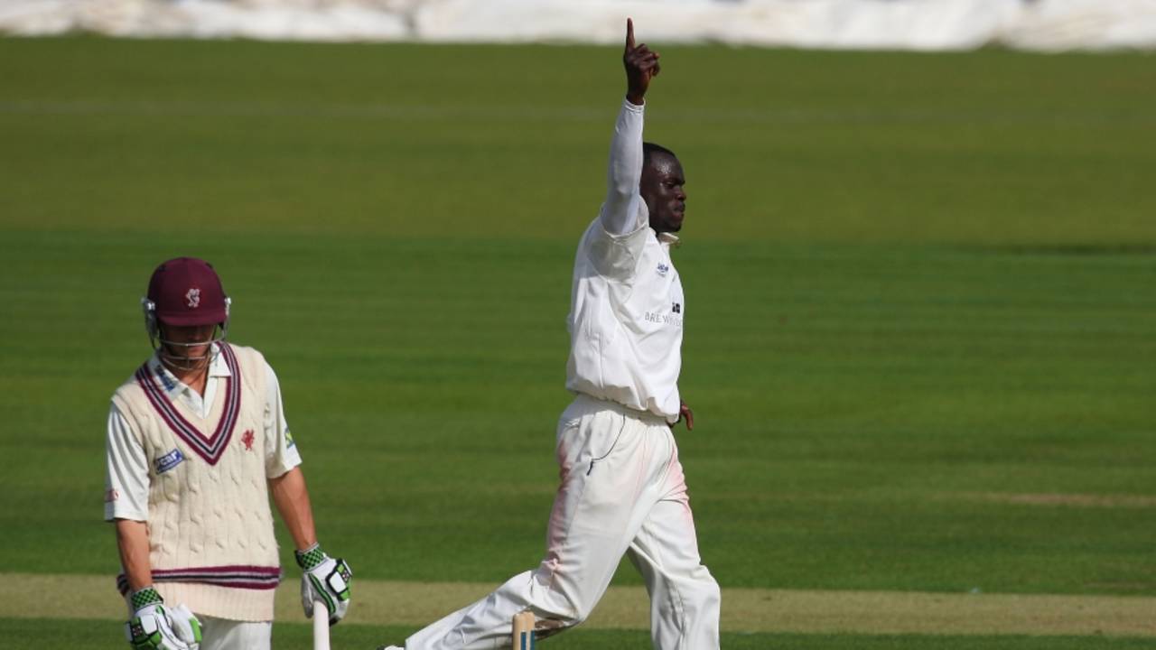 James Hildreth was bowled for 105 by Ruel Brathwaite, Durham v Somerset, County Championship, Division One, Chester-le-Street, September 15, 2010
