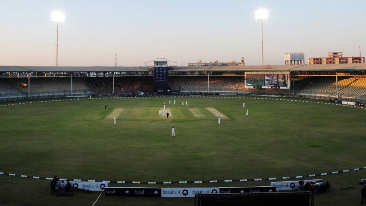 A view of the National Stadium, HBL v PIA, Quaid-e-Azam Trophy Division One Final, Karachi, January 13, 2011