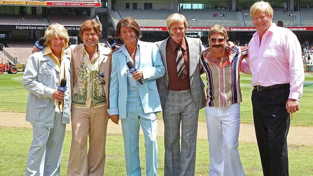 The Channel 9 commentators got dressed up for the occasion, Australia v England, 1st ODI, Melbourne, January 16, 2010