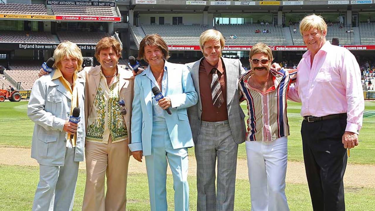 The Channel 9 commentators got dressed up for the occasion, Australia v England, 1st ODI, Melbourne, January 16, 2010