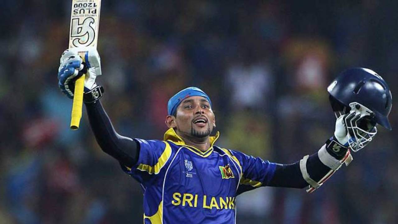 Tillakaratne Dilshan reached a brilliant hundred in the chase, Sri Lanka v England, 4th quarter-final, World Cup 2011, Colombo, March 26 2011