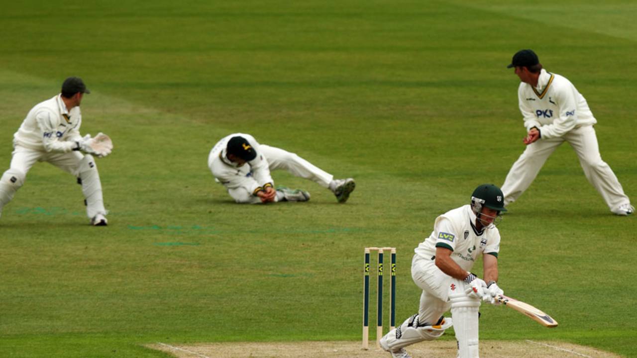 James Cameron was caught for 25 as Worcestershire's batsmen struggled