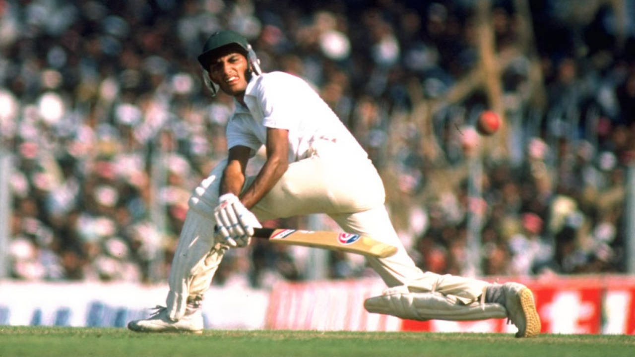 Mohammad Azharuddin during England's tour of India in 1984-95, India, January, 1985
