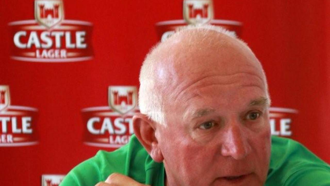 Alan Butcher speaks to the media on the eve of Zimbabwe's return to Tests