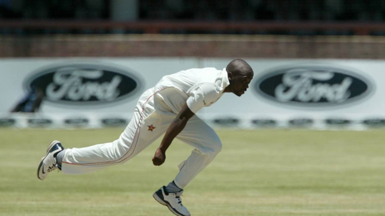 Njabulo Ncube bowled a disciplined opening spell, Zimbabwe v New Zealand, only Test, Bulawayo, 4th day, November 4, 2011