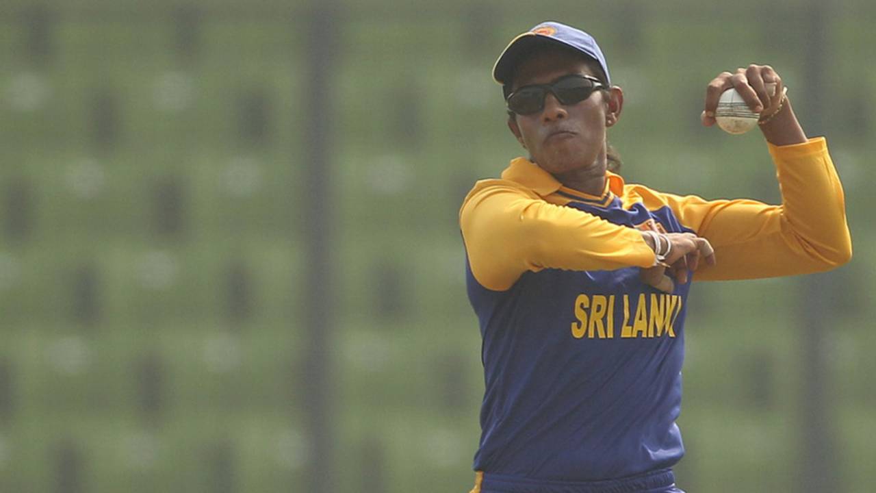 Suwini de Alwis struck twice in Sri Lanka's win over Netherlands, Netherlands Women v Sri Lanka Women, Group A match, ICC Women's World Cup Qualifier, Mirpur, November 15, 2011