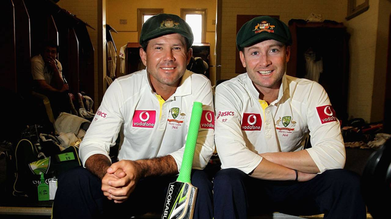 Ricky Ponting and Michael Clarke put on 288 together, Australia v India, 2nd Test, Sydney, 2nd day, January 4, 2012