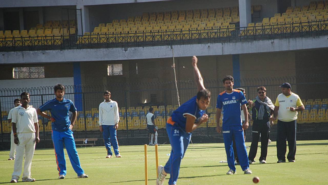 Central Zone train ahead of the Duleep Trophy final, Indore, February 11, 2012