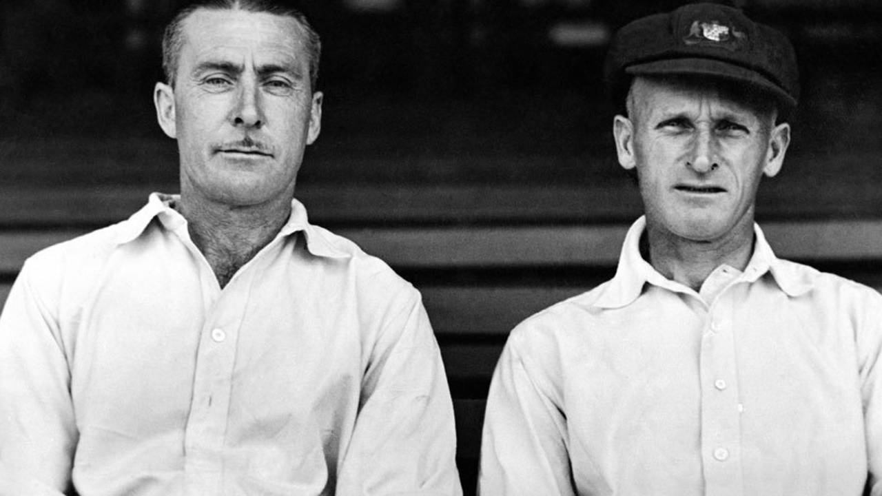 Vic Richardson and Clarrie Grimmett, October 27, 1936
