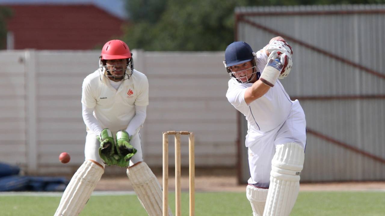 Namibia batsman Ian Opperman in action, Namibia v Canada, Intercontinental Cup, Windhoek, 2nd day, April 6, 2012