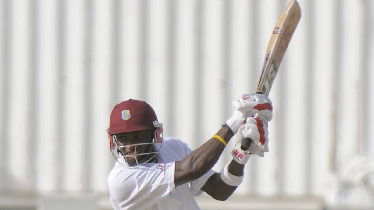 Devon Thomas' 57 helped revive West Indies A, West Indies A v India A, 1st unofficial Test, Barbados, 1st day, June 2, 2012