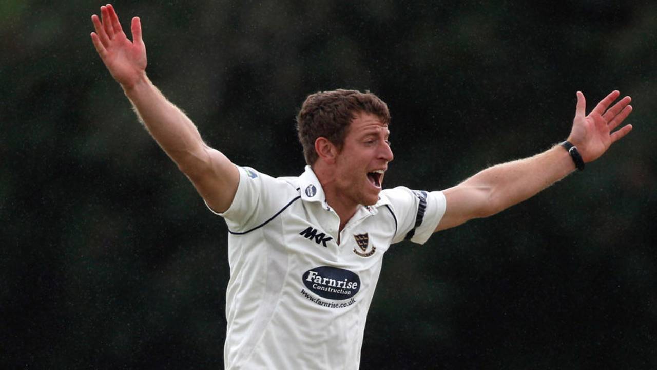 James Anyon picked up four first-innings wickets, Sussex v Surrey, County Championship Division One, Horsham, June, 6, 2012