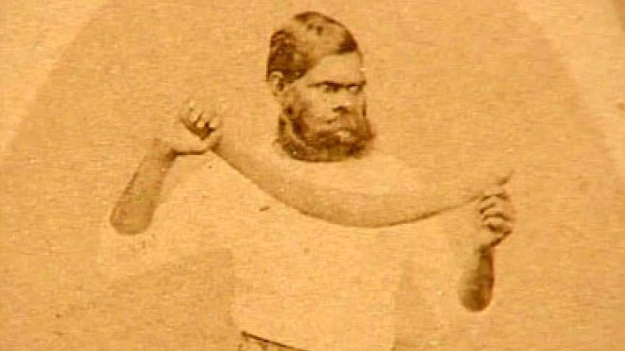 Twopenny with his boomerang