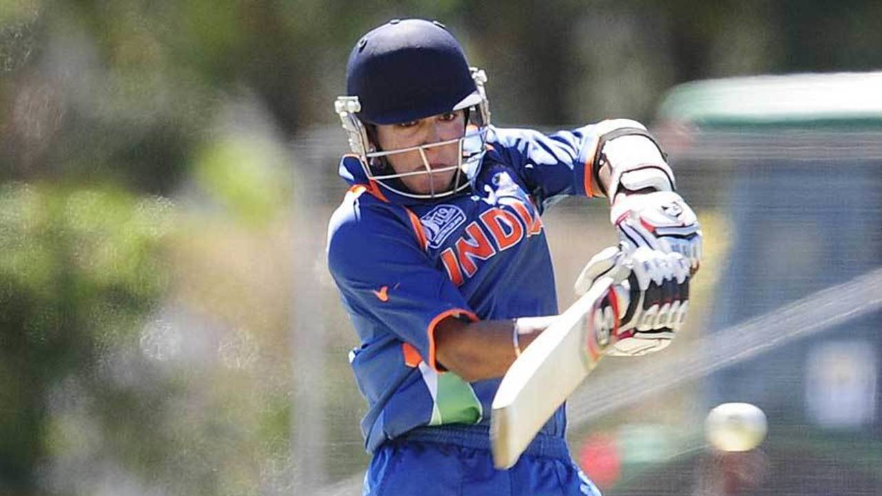Smit Patel top-scored for India with 51, India v West Indies, Group C, ICC Under-19 World Cup 2012, Townsville, August 12, 2012