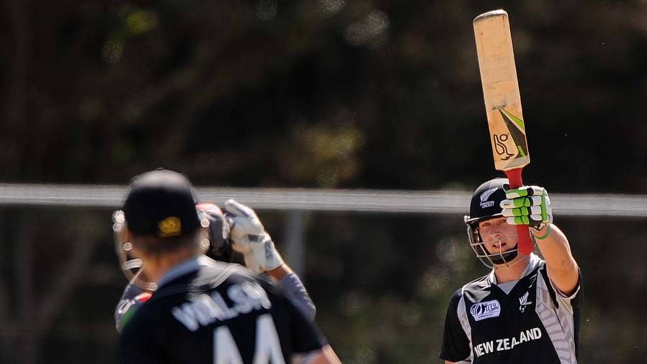 Robert O'Donnell scored a half-century, Afghanistan v New Zealand, Group B, ICC Under-19 World Cup, Buderim, Aug 14, 2012